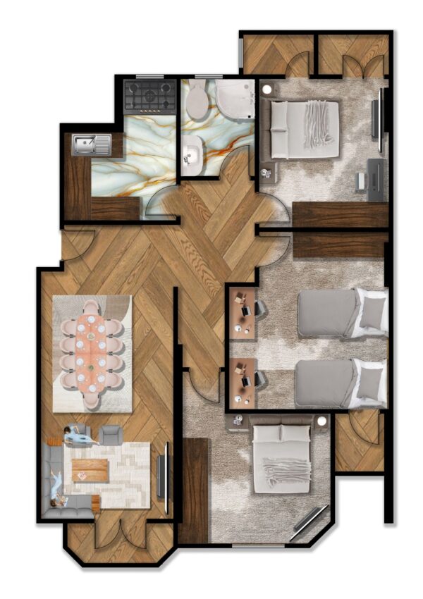 EGP0  Apartment 145 m EL menya