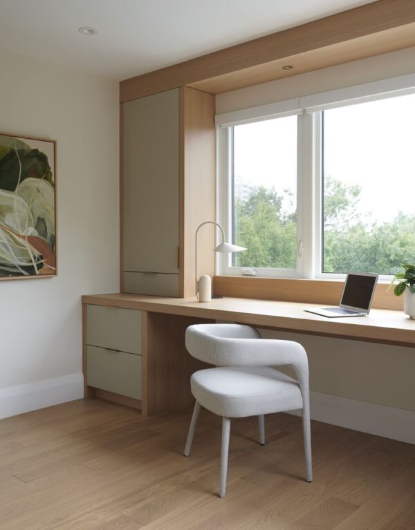 Window-Side Desk with Storage