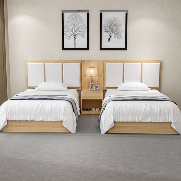 Elegant White Twin Beds