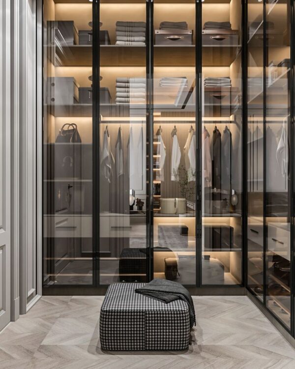 Full-Length Glass Dressing Cabinet