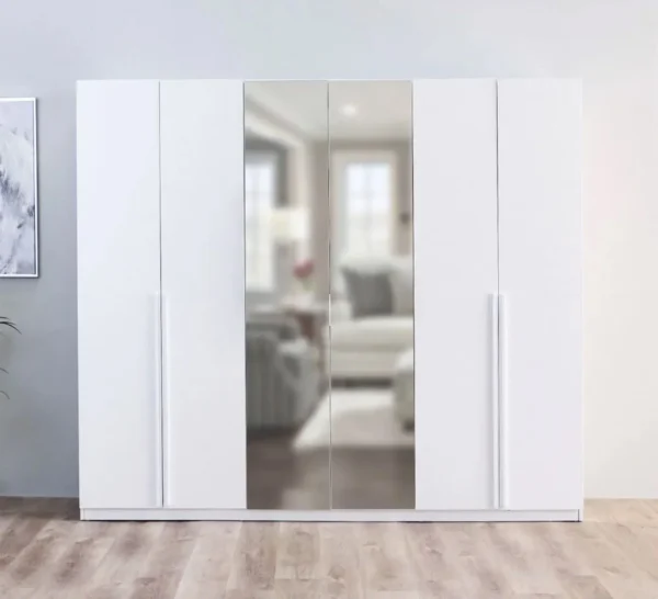 modern white wardrobe